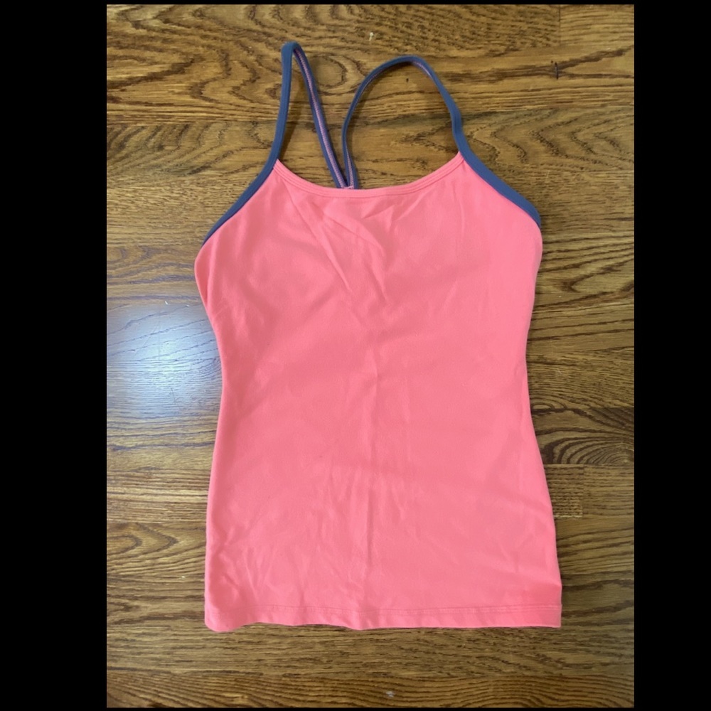 Lululemon power y tank size 4 coral